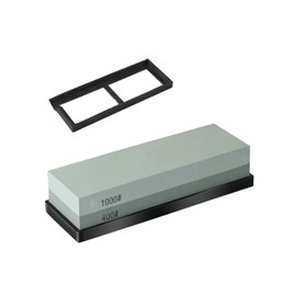 Piedras Afiladoras Japonesas, Doble Cara para Afilar Cuchillos para Filar y Pulir Con Base Antideslizante para Cuchillos de Cocina, Cuchillos de Caza, Cuchillos de Bolsillo y Tijeras（400/1000