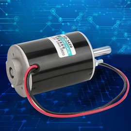 DC Motor 12V 3500RPM Permanent Magnet High Speed Electric Motor with 26mm Shaft Length CW CCW (12V DC 3500RPM)