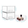 Vtopmart Vtopmart 4 Pack Clear Stackable Storage Drawers, 4.4'' Tall