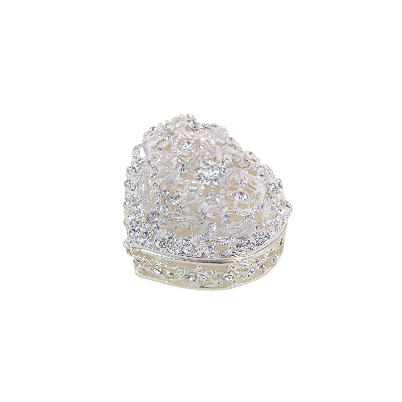 Lassos Boutique 2" Heart Shaped Silver Wedding Arras Set, Arras