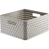 Rotho Country 14-Litre Rattan Effect Plastic (PP - Polypropylene) Storage