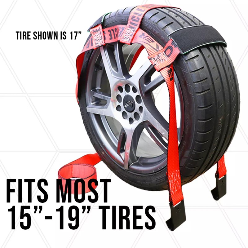 Boxer Tool Pro Basket Tie Down Car Tire Strap Tow