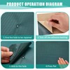 Pushglossy 4 Rolls Pool Cover Patch Kit Cuttable Swimming Self