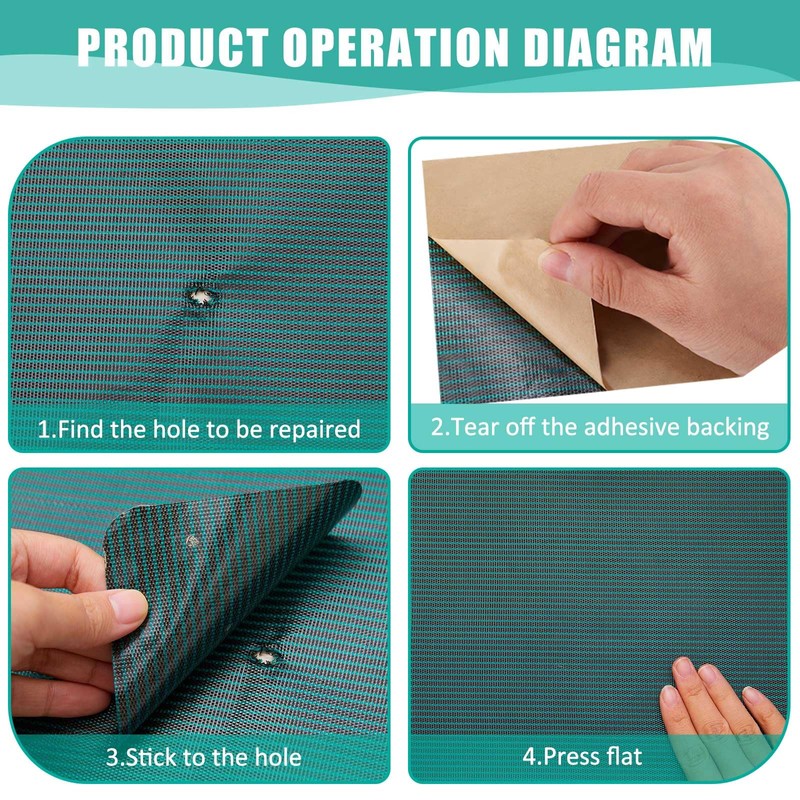 Pushglossy 4 Rolls Pool Cover Patch Kit Cuttable Swimming Self