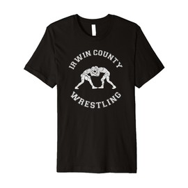Irwin County Wrestling Distressed Retro Wrestler Premium T-Shirt