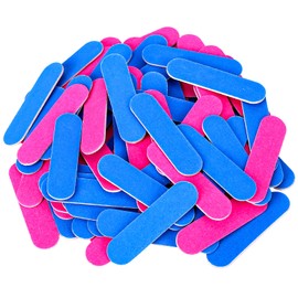 Pack of 100 Double Sided Nail Files, Mini Nail Files, Professional Care Nail Files, Mini Nail Files for Girls, Portable Professional Nail File for Gel Nails, Natural Nails