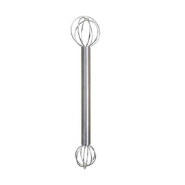 FANGCUU Miso Muddler Miso Stirring Stick Double Head Manual Whipper Whisk Kitchen Tool Stainless Steel Lightweight Durable for Home Cooking