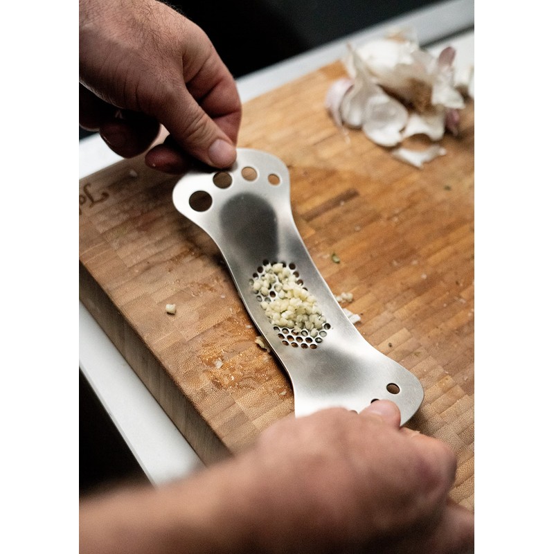Tala Garlic Press and Herb Stripper, Stainless Steel, Easy Clean,