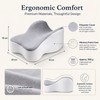 Knee Pillow for Side Sleepers – Slow Rebound Comfort Support