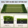 Bribay Golf Mat Dual-Turf, 6x4 ft, High Density, Practice, Two-Way