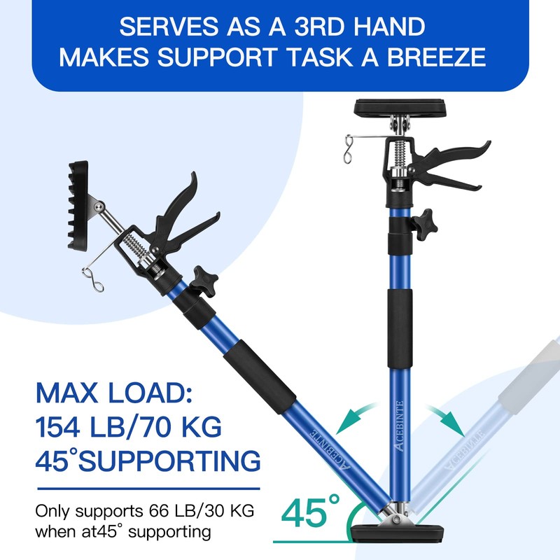 2PK Support Pole,Steel Telescopic Quick Adjustable 3rd Hand Support System,