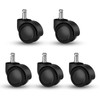 5 Pcs 11 mm Universal Size Office Chair Twin Caster