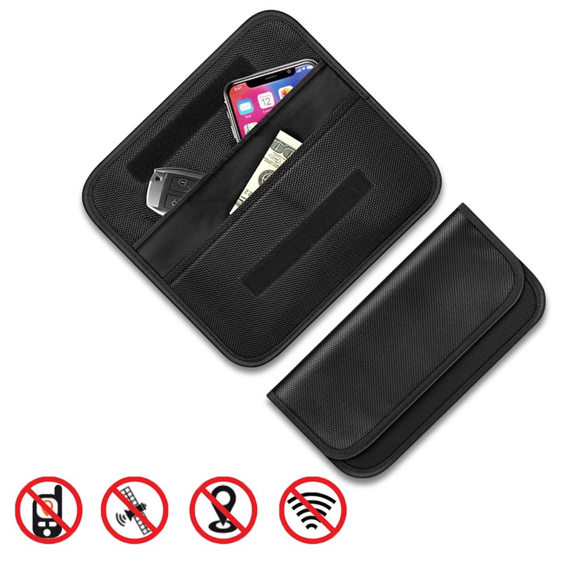 1Pcs Car Key Signal Blocker Pouch, Keyless Car Key Signal