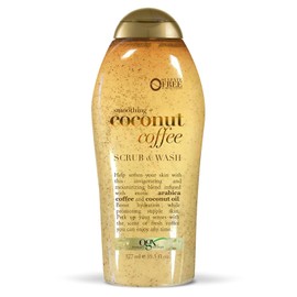 OGX, Body Wash y Exfoliante de Coco y Café, 577 ml