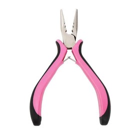 Hair Extension Pliers Kit Hair Extension Tools for Easy and Efficient Hair Extension (Black+Plink)