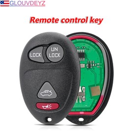 2 x 4Button 315MHZ Car Remote Control Key for Buick Century Regal Rendezvous Oldsmobile Intrigue Pontiac Aztek Grand Prix 2001-2007 Remote Key L2C0007T Keyring and Screwdriver