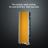 M.2 SSD Heatsink Good Fast Heat Dissipation 58 Exhaust Vents