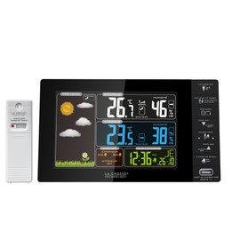 La Crosse Technology Weather Station-BLA WS6827 Screen English Color Black