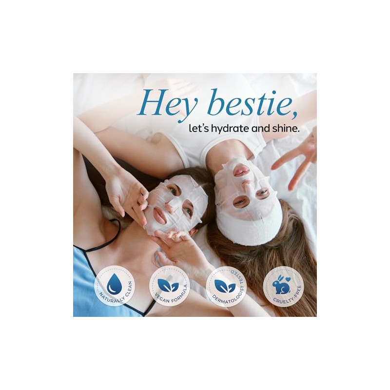 Skin 2.0 Mascarilla facial de vitamina C y ácido hialurónico