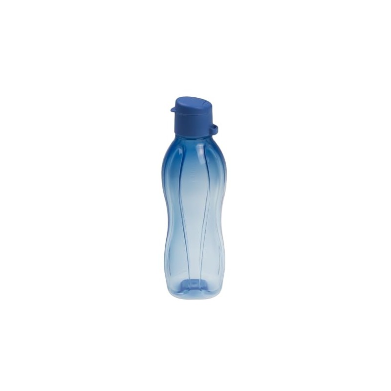 Tupperware EcoEasy Water Bottle 500 ml Blue Clip Closure (Includes