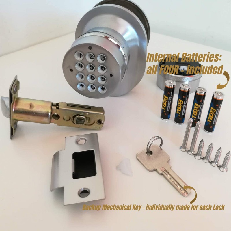 SoHoMiLL® Electronic Keypad Door Knob SoHo Mill® and Lock Set