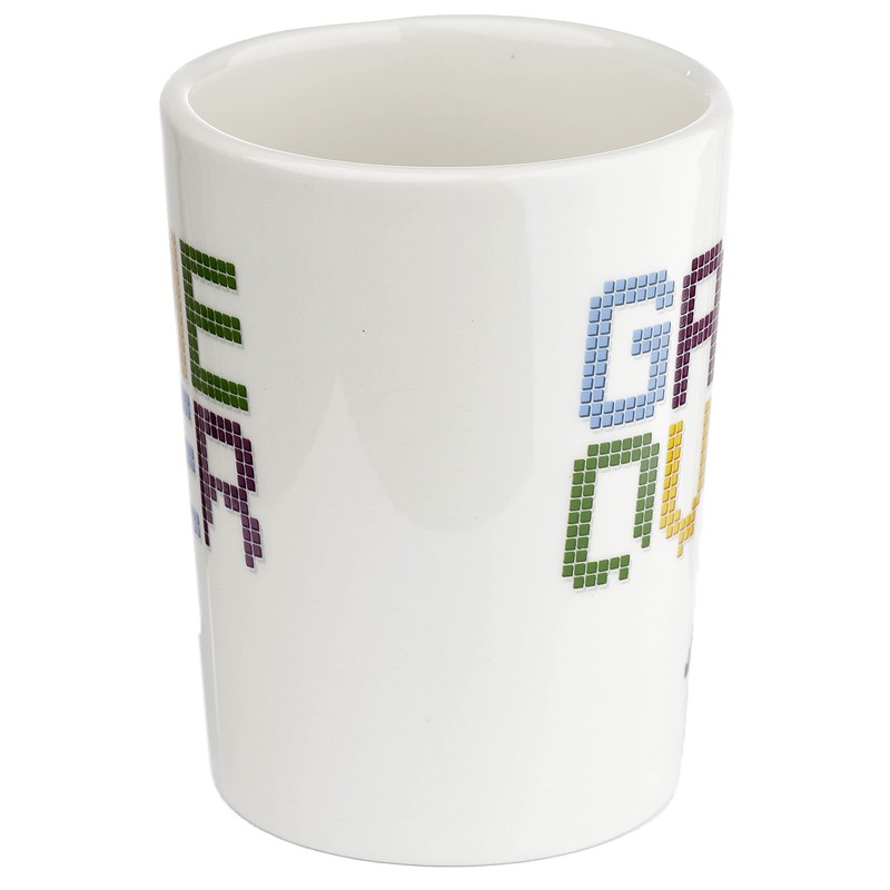 Puckator GAME OVER Gamecontroller geformter Henkel Tasse aus Dolomit-Keramik