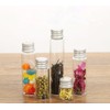 12Pcs 5ml Empty Clear Small Glass Bottles with Aluminum Screw