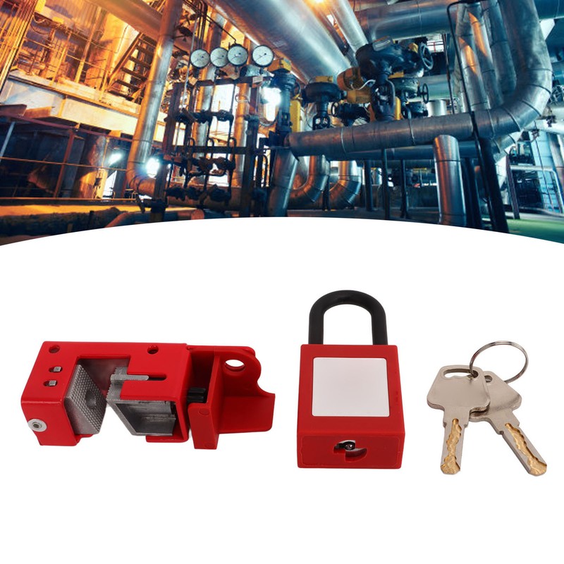 Circuit Breaker Lock Set Aluminum Alloy Anti Corrosion Electrical Safety