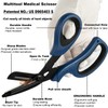 MEUUT 2 Pack Trauma Shears Panted Bandage Scissors for Left