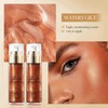 Body Shimmer Oil,Moisturizing Body Highlighter Makeup,Waterproof Liquid Luminizer, Non-Sticky Body