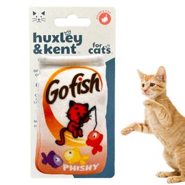 Huxley & Ket Plush Cat Toy | Go Fish Phishy | Snack Attack Strong Catnip Filled Cat Toy | Plush Interactive Kitten and Cat Toy with Catnip and Crinkle | Kittybelles