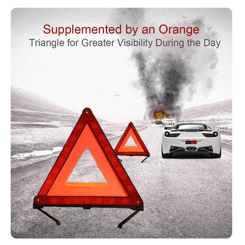 XOOL Emergency Warning Triangle Kit – Roadside Safety Kit with