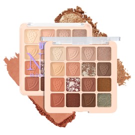 Apooliy 16 Colors Colorful Eyeshadow Palette, Matte and Glitter Eyeshadow Makeup, Bright Eye Shadow Palettes, Blendable, Easy to Build Dramatic Glamour Looks