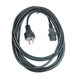 Adam Hall 5 m IEC Power Cable Black 3 x 0.75 mm² CEE 7/7 - C13, K3PKD 0500