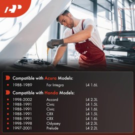 A-Premium Transmission Dipstick Compatible with Honda Civic CRX 1988-1991, Accord 1998-2002, Odyssey 1998, Prelude 1997-2001 & Acura Integra 1988-1989, Transmission Oil Measuring Rod Dip Stick