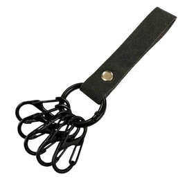 Arcade Key Ring, Carabiner, Stylish, Men's, Women's, Key Case, Key Holder, Silver, Gold, Black, Gunmetal, Black x Black (D type)