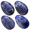 KYEYGWO Sodalite Healing Crystal Egg Set, Polished Oval Ball Gemstone