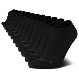 AND1 Men's Socks - PROPLATINUM Lightweight Low Cut Socks (12 Pack), Size Shoe size 6-12.5, Black