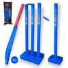 Bratla Plastic Cricket Set - Blue Color | Backyard and