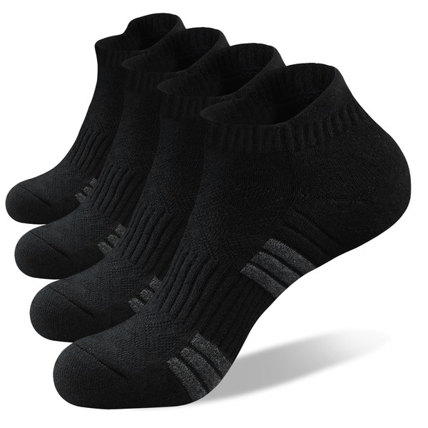 Onekka Mens Ankle Running Socks, Sport Athletic Socks with Cushined,