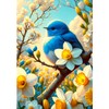 America Forever Spring Bluebird House Flag, 28x40 inch Double Sided,