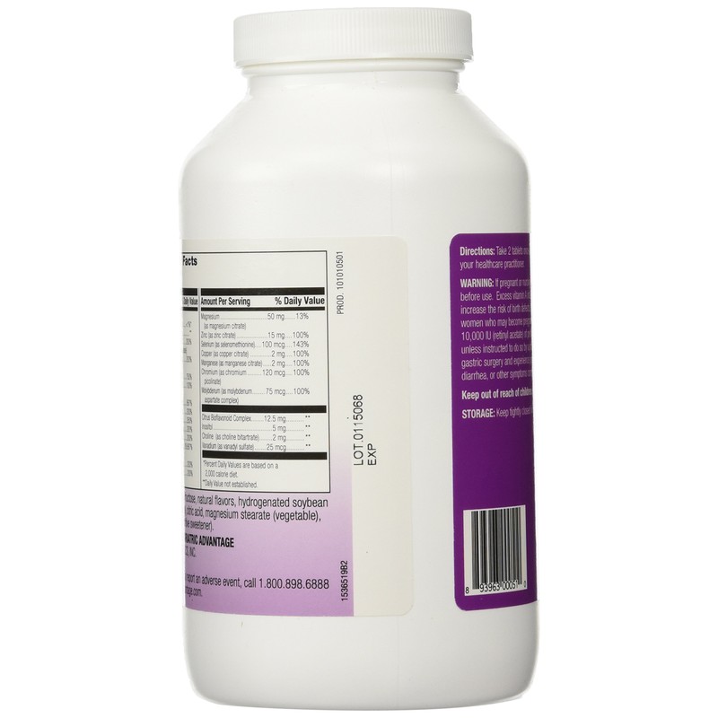 Bariatric Advantage Essential Multivitamin Without Iron - 200 DV of