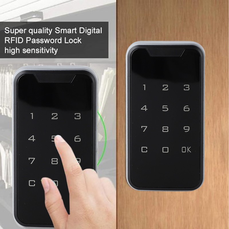 Electronic Cabinet Lock ABS Smart Digital Touch Keypad Coded Password