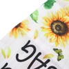 Tiardey 2 Pack Wall Mounted Plastic Bags Sunflower with Tassels
