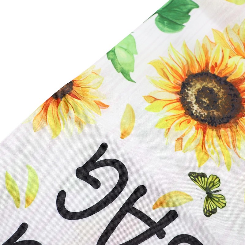 Tiardey 2 Pack Wall Mounted Plastic Bags Sunflower with Tassels