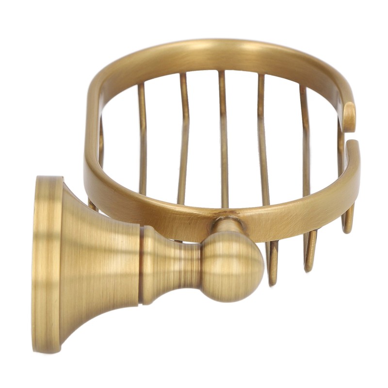 Wall Soap Dish Bottom Hollow Design Retro Style Keeping Tidy