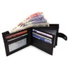 ODS:UK Mens RFID Blocking Safe Soft Leather Tri Fold Wallet