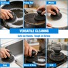 5-Pack Steel Wool Scrubber, Stainless Steel Scrubber Wire Sponge Pads