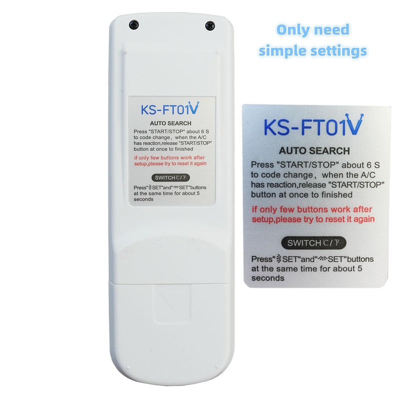 Universal Replacement Remote Control for Fujitsu AC Air Conditioner (Fahrenheit