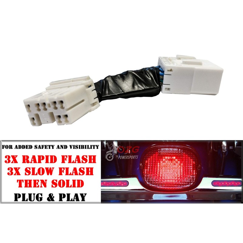 Brake Strobe Flasher module plug and play for Harley motorcycles